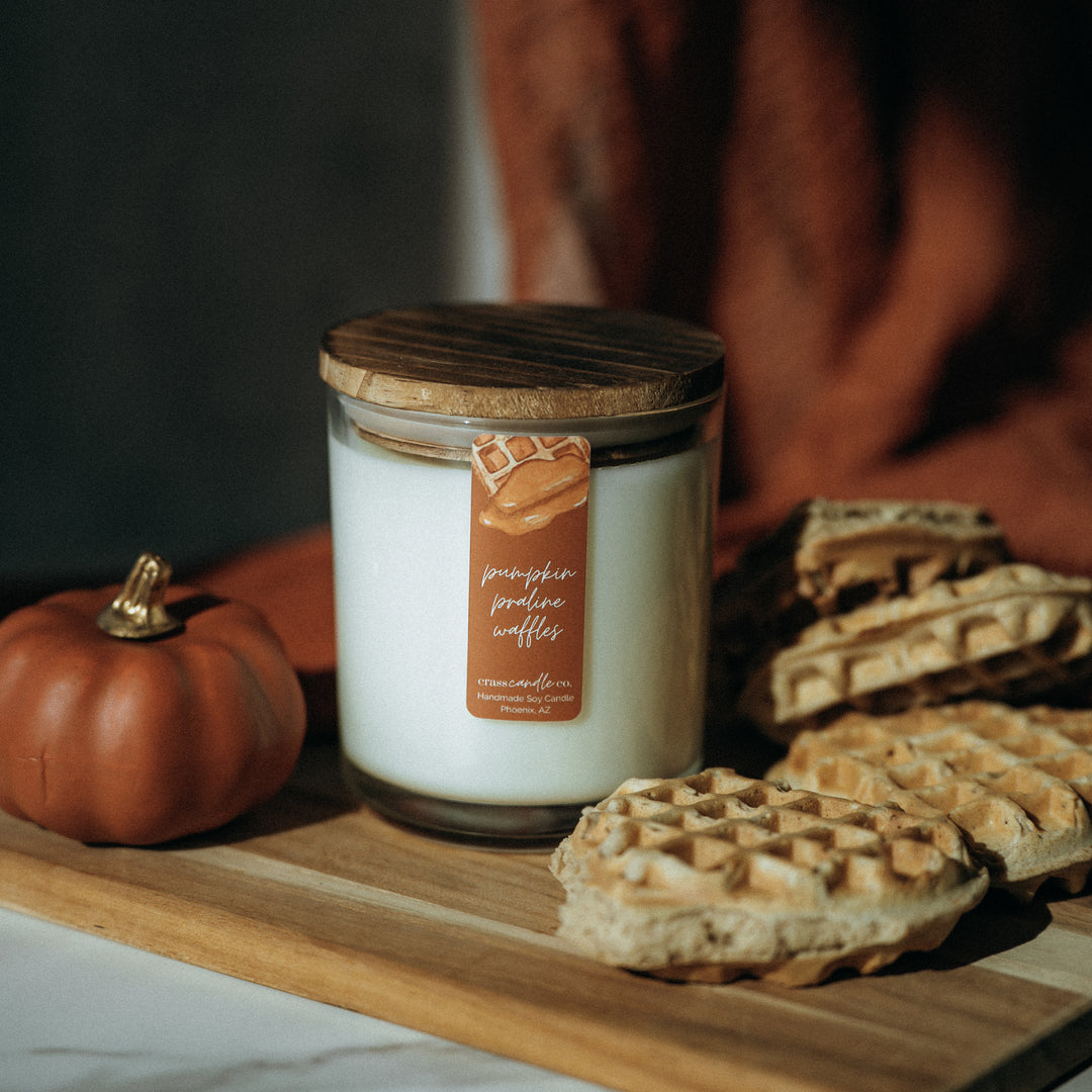 Pumpkin Praline Waffles