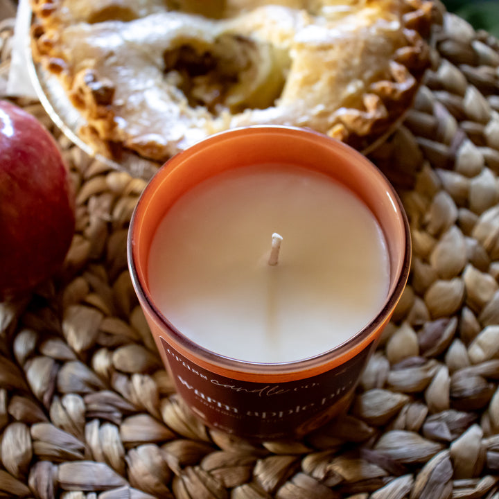 Pastel de manzana caliente